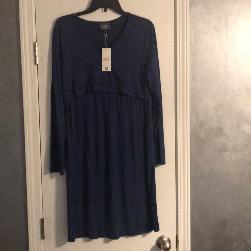 Blue milk nursingwear dress